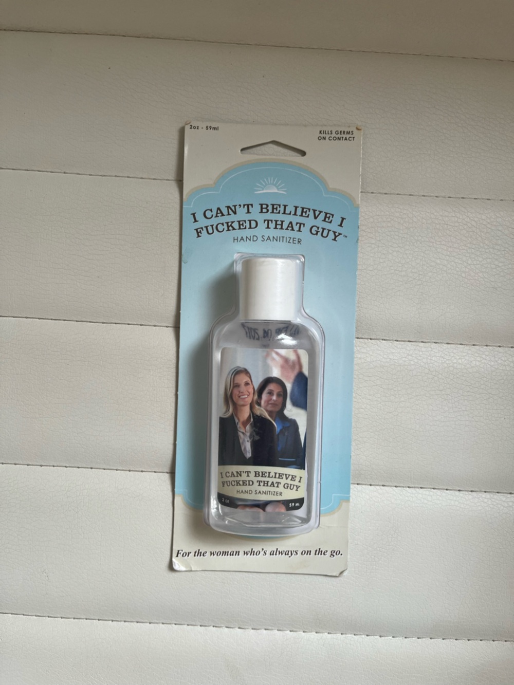 Blue Q Light Blue Novelty Hand Sanitizer Card